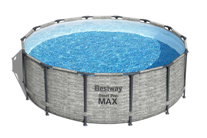 Bestway Power Steel Swim Vista Series Frame Pool Komplett-Set 488 x 122 cm